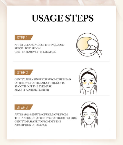 24K Gold Under Eye Masks [Collagen] Travel Essential - Birthday Gifts for Women, Gel Eye Mask for Puffy Eyes and Dark Circles, Wrinkles, Fine Lines, Collagen Skin Care Products