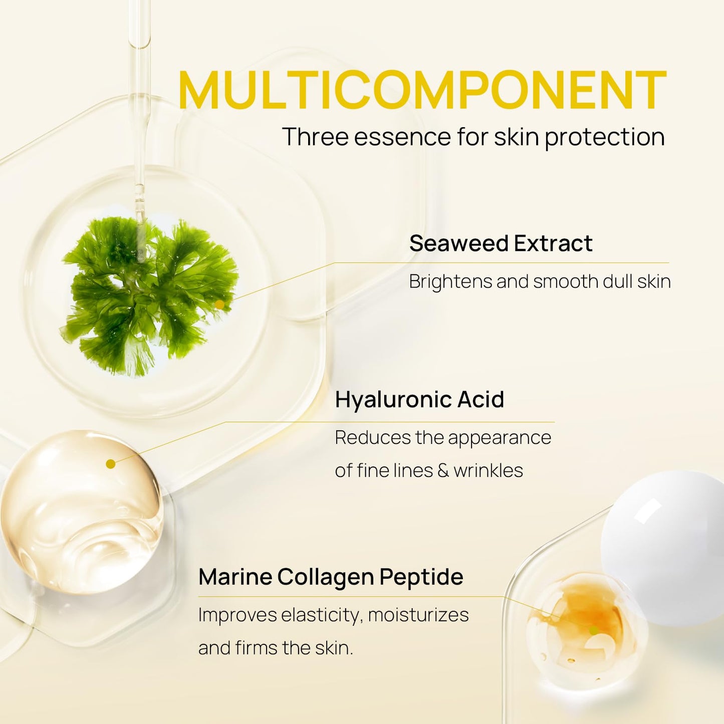 Bio-Collagen Real Deep Mask, Hydrating Overnight Hydrogel Mask, Pore Minimizing, Elasticity Improvement