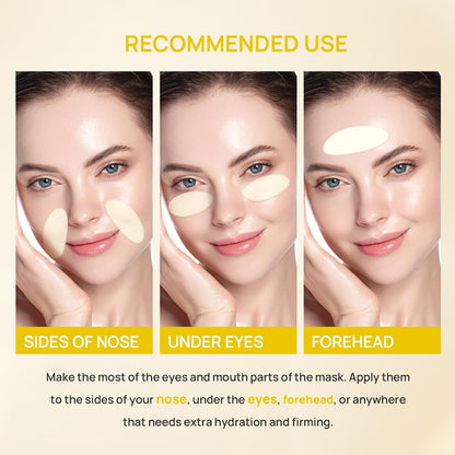 Bio-Collagen Real Deep Mask, Hydrating Overnight Hydrogel Mask, Pore Minimizing, Elasticity Improvement