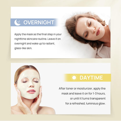 Bio-Collagen Real Deep Mask, Hydrating Overnight Hydrogel Mask, Pore Minimizing, Elasticity Improvement