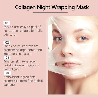 Collagen Overnight Wrapping Peel Off Facial Mask Pack